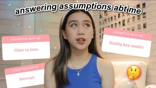 ANSWERING ASSUMPTIONS ABT ME!! 🙈| Denise Julia