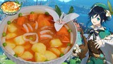 【原神飯】ウェンティのオリジナル料理「真・風神ヒュッツポット」再現！キャラガチャ用【GenshinImpact  Venti special dish】