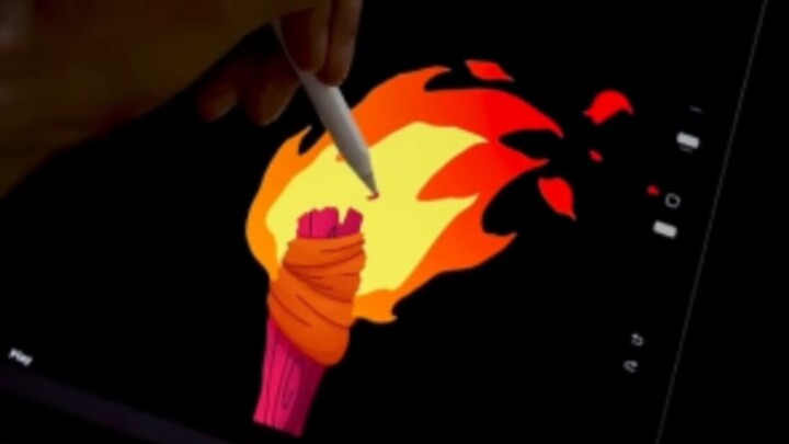 Torch Flame Animation Production
