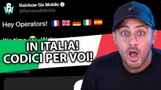 ARRIVA IN ITALIA Rainbow Six Mobile e CODICI PER VOI!