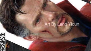 Vẽ chân dung bằng chì màu | Doctor Strange | Benedict Cumberbatch | Thể hiện: Lang Yicun