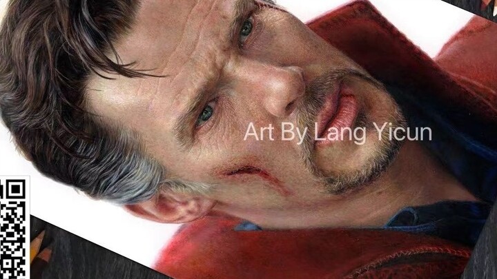 วาดภาพเหมือนตะกั่วสี | Doctor Strange | Benedict Cumberbatch | ศิลปิน: Lang Yicun