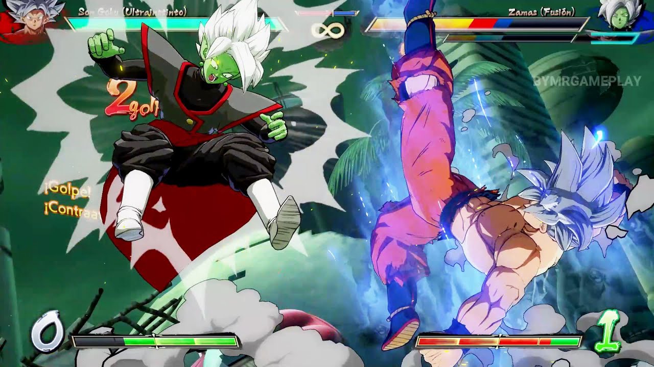 Dragon Ball FighterZ Goku Ultra instinto vs Goku Black & Zamasu - Bilibili