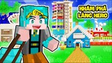 BẤT NGỜ KHI LẦN ĐẦU EM TRAI PHONG CẬN ĐẾN THĂM LÀNG HERO TEAM TRONG MINECRAFT | YABUN