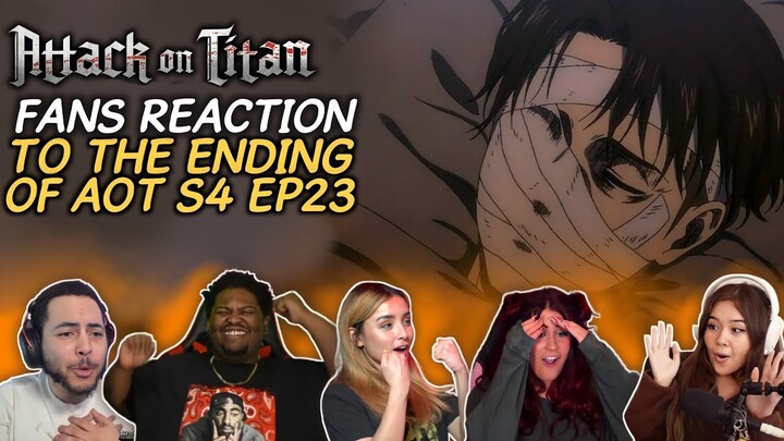 LEVI IS ALIVE??! Attack On Titan 4x23 "Sunset" Reaction Compilation