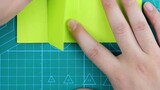 【Creative Origami】Completely nail-free version! Make a paper airplane launch pad in just 3 steps! Do