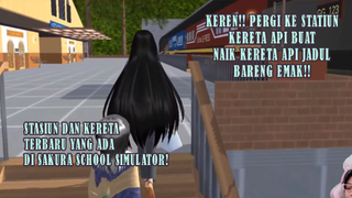 HAH!? ADA KERETA UAP TERBARU DI SAKURA SCHOOL!?? STASIUN DAN KERENA KUNO!!