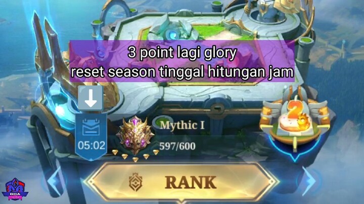 anjayyy mythic glory nya cuman 5 jam😅