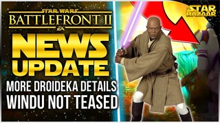 MORE Droideka & TX 130 Details | No Mace Windu Tease | Star Wars Battlefront 2 Update