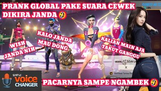 PRANK GLOBAL, NYAMAR JADI JANDA 🤣 , GODAIN PACAR ORANG SAMPE NGAMBEK DI FREE FIRE APK MORPHOX PRO