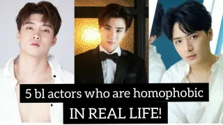 5 bl actors who are homophobic in real life