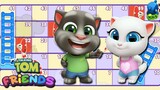 Talking Tom Friends - Talking Tom and Angela Playing Snake And Ladder