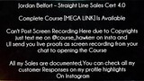 Jordan Belfort Course Straight Line Sales Cert 4.0 Download