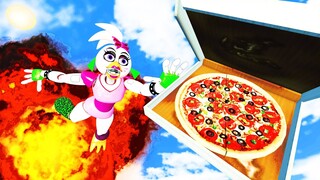 FNAF 9 Security Breach: Chica and PIZZA - TRY NOT TO LAUGH Compilation Ragdoll Falls [GMOD]