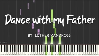 Dance With My Father by Luther Vandross synthesia piano tutorial + sheet music