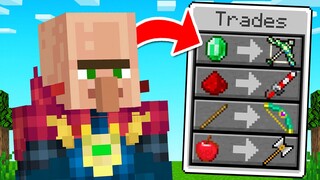 Minecraft BUT Villagers Trade GOD TIER Items!