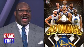 NBA GameTime reacts to Warriors take down Grizzlies in Game 6 to advance to the West Finals‼️