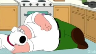 Family Guy: The dog wants to eat the fainted Pete