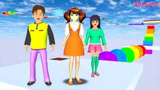 Mio Ajak B0neka Squid Game Cari Yuta Kabur Lewat Obby Parkour - Sakura Simulator @Ebi Gamespot