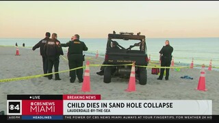 Girl dead, boy hospitalized after falling into beach sand hole in Lauderdale-by-the-Sea