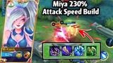 Moonton Recommended this Miya Build to me!😳Buffed Corrosion Scythe + Golden Staff✨