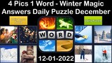 4 Pics 1 Word - Winter Magic - 01 December 2022 - Answer Daily Puzzle + Bonus Puzzle