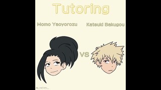 Tutoring Momo Yaoyorozu Katsuki Bakugou Funny My Hero Academia Animation BNHA Animation #short