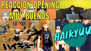 REACCION A LOS OPENING DE HAIKYUU (1-7) *POR PRIMERA VEZ*