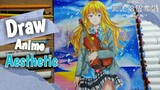 Drawing Anime - Kaori Miyazono (Your Lie in April) |  Cara Menggambar Kaori Miyazono