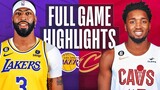 LAKERS vs CAVALIERS | NBA FULL GAME HIGHLIGHTS | November 6, 2022 | Lakers vs Cavaliers NBA 2K23