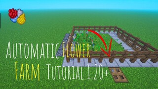 Minecraft Automatic Flower Farm Tutorial