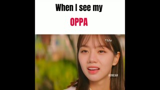when I see my oppa 😂 | My roommate is a gumiho| Kdrama Funny moment| kdrama Indianfans | oppa love |
