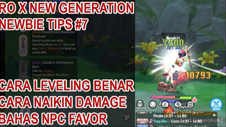 CARA LEVELING YANG BENAR, CARA UP DAMAGE SAKIT #TIPS PART 7 - Ragnarok X Next Gen