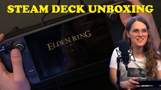 Steam Deck Unboxing! And testing out Elden Ring and Desk Job!