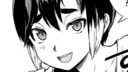 What kind of boy is this? I love him so much. U-hi can actually draw such a cute boy.