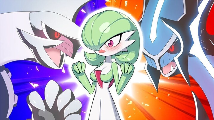 [Animasi Pokémon] Dialga VS Palkia (dan Gardevoir)