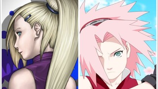 WWE 2K20 Ino Yamanaka vs Sakura Haruno