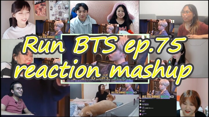 [BTS] Run BTS 달려라 방탄 ep.75｜reaction mashup