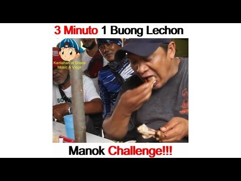 3 Minuto Isang Buong Lechon Manok Challenge #02😘🥰😍🤩😁🥓🥩🍗🍖🥗🥘🫕🍝🍜🍲🍛