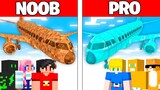 BATALHA DE AVIÃO de NOOB vs PRO no Minecraft!