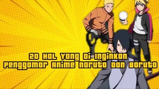 INILAH BEBERAPA HAL YANG DI INGINKAN OLEH PENGGAMAR NARUTO DAN BORUTO!!!