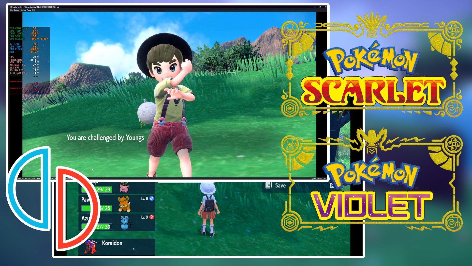 How many fps will I get in this system for yuzu emulator Pokemon