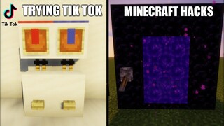 Minecraft Viral Tiktok Hacks