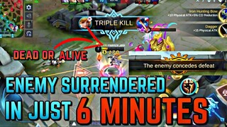 ENEMY SURRENDERED IN JUST 6 MINUTES | Top Global Fanny 🔥🔥