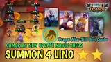 SUMMON 4 LING !! GAMEPLAY UPDATE MAGIC CHESS ADVANCE SERVER | MOBILE LEGENDS BANG BANG