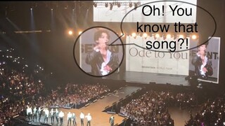 Seventeen surprised by fans singing