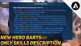 NEW HERO BARTS | BARTS'S SKILL DESCRIPTION | MOBILE LEGENDS