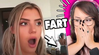 The Most Embarrassing Video | Girls Can’t Stop Farting Compilation - REACTION !!!