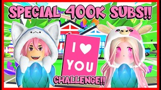 SPECIAL 400K !! CHALLENGE KALAH = MENYATAKAN CINTA !! (40 MYTHICAL EGG) Feat @MOOMOO Adopt Me Roblox