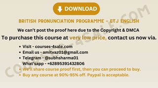 British Pronunciation Programme – ETJ English